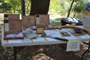 There was a silent auction set up at the event consisting of numerous authentic items. 