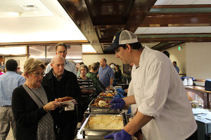 There was catered food served before the trivia began.